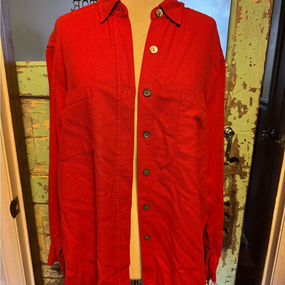 Chico's Vintage Vibrant Red Shirt